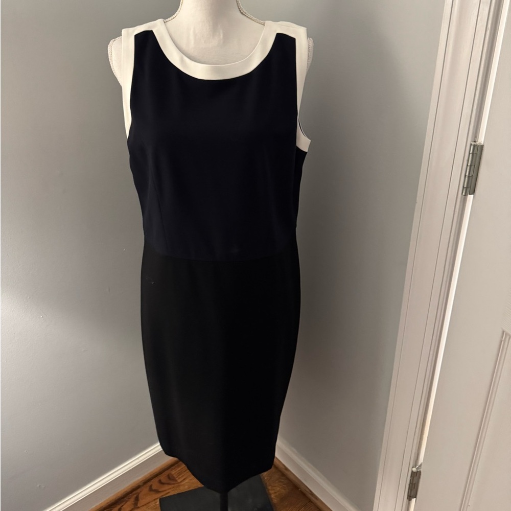 NWT Talbots Dress ITALIAN LUXE KNIT TIPPED JACKET & SHEATH DRESS 14P - Picture 3 of 15